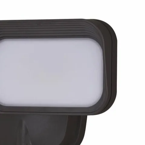 Coupon Patriot Lighting® Dualux Bronze Led Dual Head Motion Sensor Outdoor Security Flood Light
