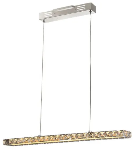 Coupon Patriot Lighting Elegant Home Patriot Lighting® Elegant Home Tanya Dimmable Led Rectangle Crystal Pendant Light