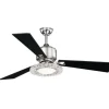 Coupon Patriot Lighting® Elegant Home Crescent 52″ Brushed Nickel Indoor Led Ceiling Fan