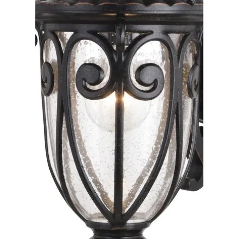 Coupon Patriot Lighting Elegant Home Patriot Lighting® Elegant Home Cheleste Textured Mahogany Outdoor Wall Light