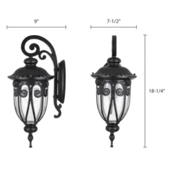 Coupon Patriot Lighting Elegant Home Patriot Lighting® Elegant Home Cheleste Textured Mahogany Outdoor Wall Light