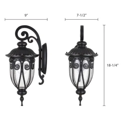 Coupon Patriot Lighting Elegant Home Patriot Lighting® Elegant Home Cheleste Textured Mahogany Outdoor Wall Light