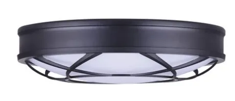 Coupon Patriot Lighting® Evie Matte Black Integrated Led Flush Mount Ceiling Light