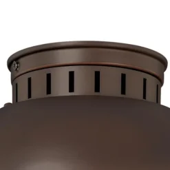 Coupon Patriot Lighting® Harwich Burnished Bronze Outdoor Flush Mount Light