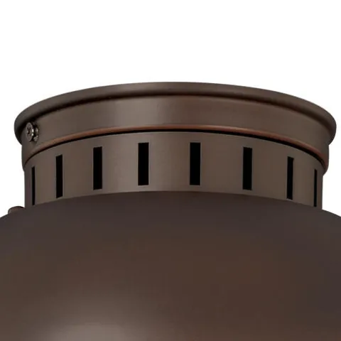 Coupon Patriot Lighting® Harwich Burnished Bronze Outdoor Flush Mount Light