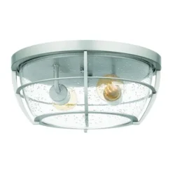Coupon Patriot Lighting® Haley Brushed Nickel 2-Light Flush Mount Ceiling Light