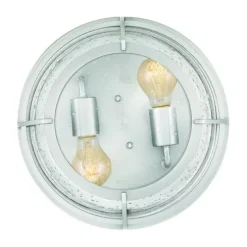 Coupon Patriot Lighting® Haley Brushed Nickel 2-Light Flush Mount Ceiling Light