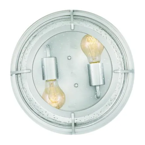 Coupon Patriot Lighting® Haley Brushed Nickel 2-Light Flush Mount Ceiling Light