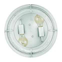 Coupon Patriot Lighting® Haley Brushed Nickel 2-Light Flush Mount Ceiling Light