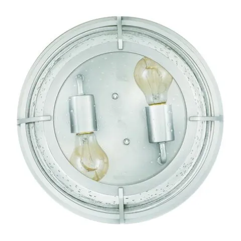 Coupon Patriot Lighting® Haley Brushed Nickel 2-Light Flush Mount Ceiling Light