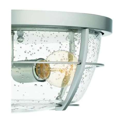Coupon Patriot Lighting® Haley Brushed Nickel 2-Light Flush Mount Ceiling Light