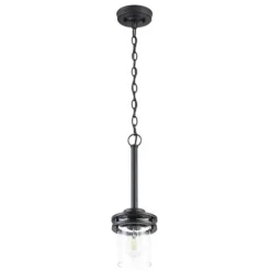 Coupon Patriot Lighting® Joska Matte Black 1-Light Mini Pendant