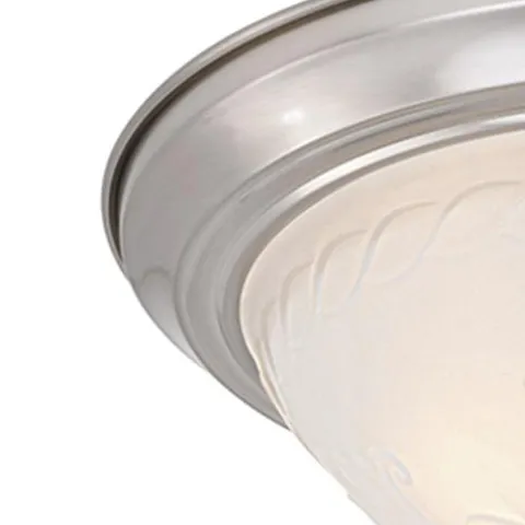 Coupon Patriot Lighting® Jenson Satin Nickel 2-Light Flush Mount Ceiling Light – 2 Pack