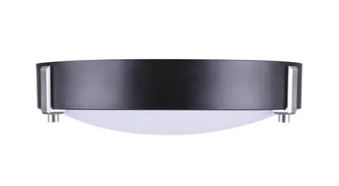 Coupon Patriot Lighting® Maeve Matte Black/Brushed Nickel Integrated Led Flush Mount Ceiling Light