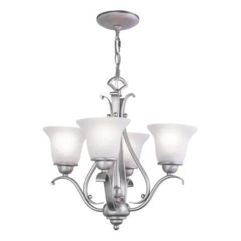 Coupon Patriot Lighting® Monrovia Brushed Nickel 4 Light Chandelier