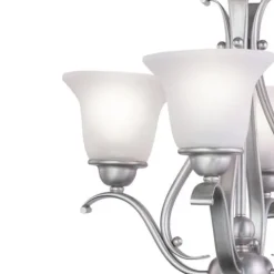 Coupon Patriot Lighting® Monrovia Brushed Nickel 4 Light Chandelier