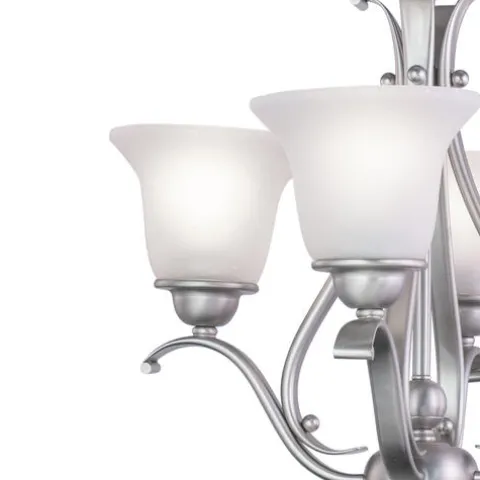 Coupon Patriot Lighting® Monrovia Brushed Nickel 4 Light Chandelier