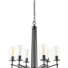 Coupon Patriot Lighting® Nolie 6-Light Matte Black Chandelier