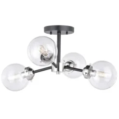 Coupon Patriot Lighting® Orbit Satin Nickel 4 Light Semi-Flush Mount Ceiling Light