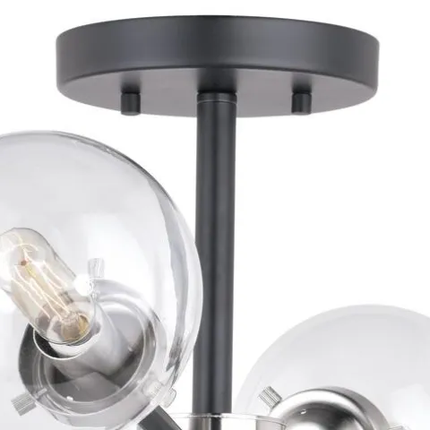 Coupon Patriot Lighting® Orbit Satin Nickel 4 Light Semi-Flush Mount Ceiling Light