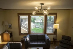 Coupon Patriot Lighting® Orbit Satin Nickel 4 Light Semi-Flush Mount Ceiling Light
