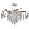 Coupon Patriot Lighting® Rainier Satin Nickel 4 Light Semi-Flush Mount Ceiling Light