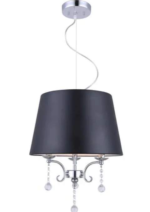Coupon Patriot Lighting® Raven 15-1/2″ Chrome Transitional 3-Light Pendant