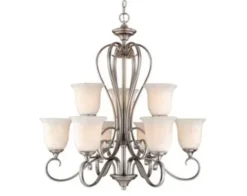 Coupon Patriot Lighting® Riviera 9-Light Antique Pewter Chandelier