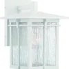 Coupon Patriot Lighting® Wren White Outdoor Wall Light