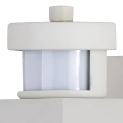 Coupon Patriot Lighting® Wren White Outdoor Motion Sensing Wall Light