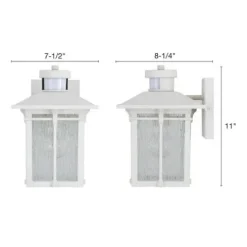 Coupon Patriot Lighting® Wren White Outdoor Motion Sensing Wall Light