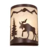 Coupon Patriot Lighting® Yellowstone 1-Light Burnished Bronze Indoor Wall Light