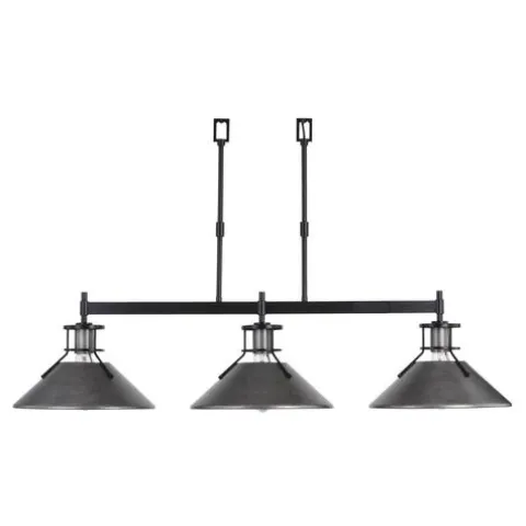 Deals Patriot Lighting® Ashtyn Matte Black & Charcoal Patina 3-Light Island Light