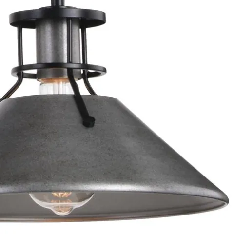 Deals Patriot Lighting® Ashtyn Matte Black & Charcoal Patina 3-Light Island Light