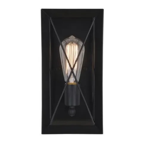 Deals Patriot Lighting® Carah Matte Black 1-Light Vanity Light