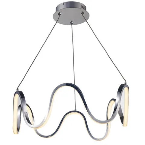 Deals Patriot Lighting® Clyde Chrome Integrated Led Pendant