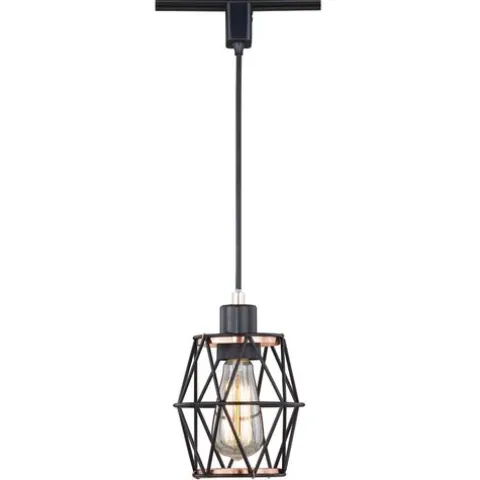 Deals Patriot Lighting® Liam Black 1-Light Track Lighting Pendant