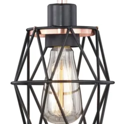 Deals Patriot Lighting® Liam Black 1-Light Track Lighting Pendant