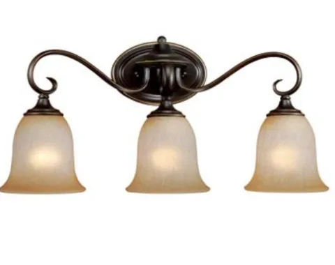 Deals Patriot Lighting® Mavis Oil-Brushed Bronze With Gold Accent 3-Light Vanity Light