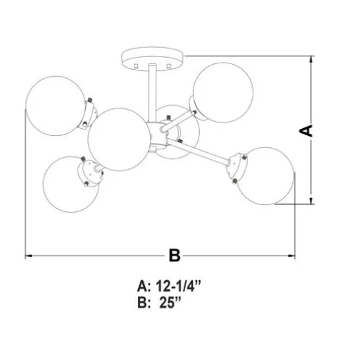 Deals Patriot Lighting® Orbit Oil Rubbed Bronze Semi-Flush Mount Ceiling Light