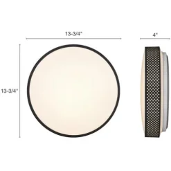 Deals Patriot Lighting® Pixel Black Integrated Led Flush Mount Ceiling Light