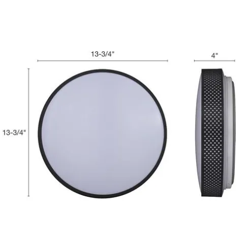 Deals Patriot Lighting® Pixel Black Integrated Led Flush Mount Ceiling Light