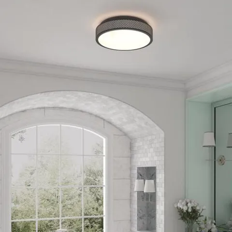 Deals Patriot Lighting® Pixel Black Integrated Led Flush Mount Ceiling Light