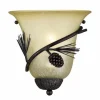 Deals Patriot Lighting® Pines 1-Light Black Walnut Indoor Wall Light