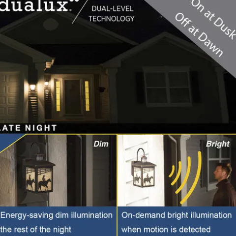 Deals Patriot Lighting® Ranch Burnished Bronze Motion Sensor Outdoor Wall Light