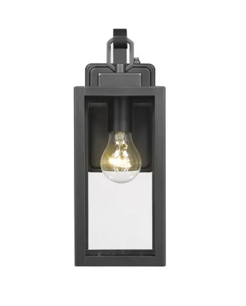 Deals Patriot Lighting® Reanne Matte Black Dust To Dawn Outdoor Wall Light
