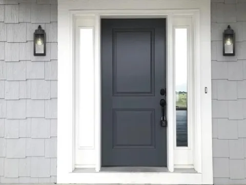 Deals Patriot Lighting® Reanne Matte Black Dust To Dawn Outdoor Wall Light