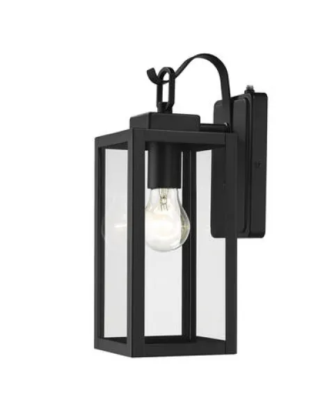 Deals Patriot Lighting® Reanne Matte Black Dust To Dawn Outdoor Wall Light