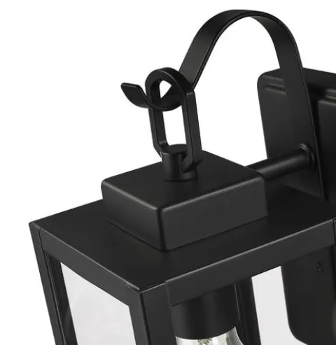 Deals Patriot Lighting® Reanne Matte Black Dust To Dawn Outdoor Wall Light