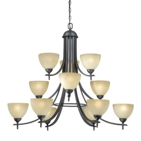 Deals Patriot Lighting® Somerville 12-Light Oil-Rubbed Bronze Chandelier